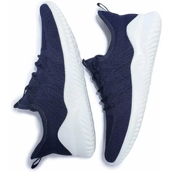 👑Men's Sneaker Dark Blue Walking Classic Sports Athletic Running CasualShoes